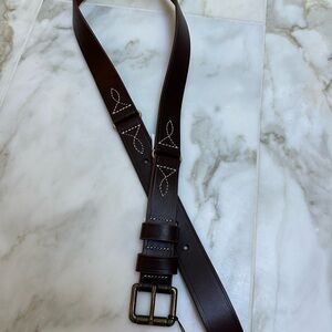 SOLD NWOT Banana Republic Mesa Embroidered Leather Belt